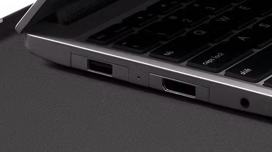 Closeup of the expansion ports